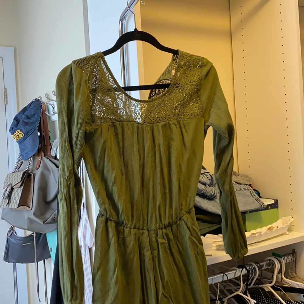 Olive green jumpsuit